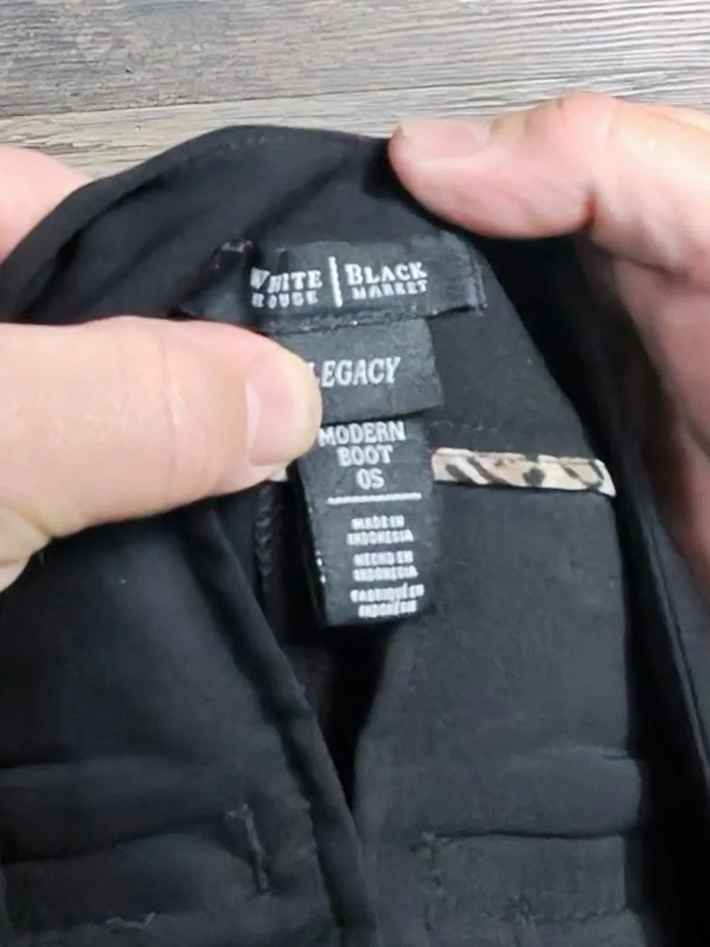 White House Black Market Black Wide-Leg Dress Pants